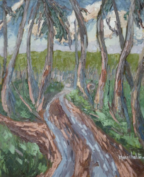 Œuvre contemporaine nommée « Chemin dans la forêt », Réalisée par MARICHALTON