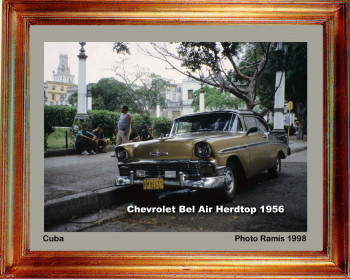 Œuvre contemporaine nommée « Cuba 1998 Chevrolet Belair 1956 », Réalisée par EMILE RAMIS