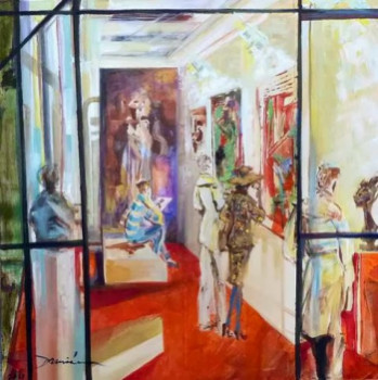 Œuvre contemporaine nommée « Visite au musée », Réalisée par DAMIAN TIRADO