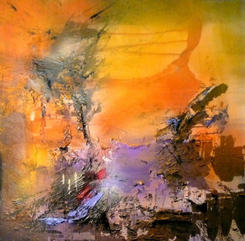 Œuvre contemporaine nommée « Peintures acrylique, technique mixte. 1 », Réalisée par PATRICK CHARRIER