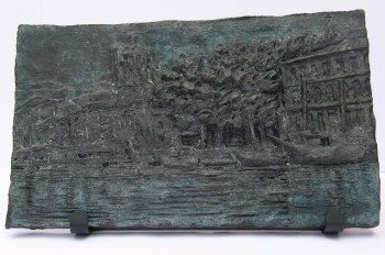 Œuvre contemporaine nommée « Bas relief  - place de la Marine à Agde », Réalisée par MAXENCE GERARD