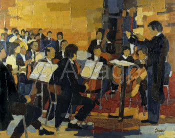 Œuvre contemporaine nommée « L'orchestre », Réalisée par FRANçOIS BADER