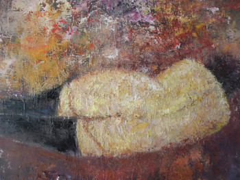 Œuvre contemporaine nommée « femme nue en bas noir », Réalisée par ALAIN COJAN