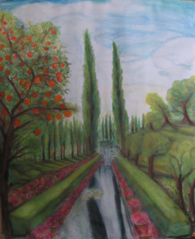 Œuvre contemporaine nommée « Le jardin et les âmes de la nature. », Réalisée par MITRA SHAHKAR