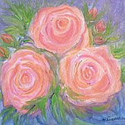 Œuvre contemporaine nommée « Les trois roses », Réalisée par SEREN