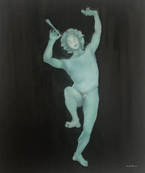 Œuvre contemporaine nommée « Faune dansant, jardin du Luxembourg », Réalisée par MARTHE BRILMAN