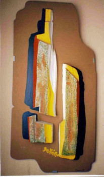 Œuvre contemporaine nommée « CASSURE II -1971 », Réalisée par JEAN PIERRE BERTAINA