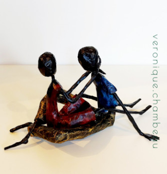 Œuvre contemporaine nommée « Couple », Réalisée par VéRONIQUE CHAMBEAU