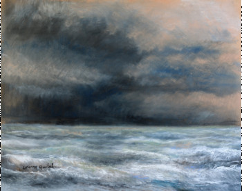Œuvre contemporaine nommée « tempête 2 », Réalisée par CORINNE QUIBEL