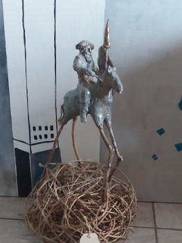 Œuvre contemporaine nommée « Don Quichotte, en technique mixte », Réalisée par ROXIO