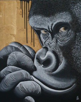 Œuvre contemporaine nommée « Gorilla », Réalisée par AMANDINE B.