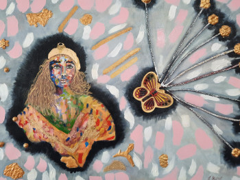 Œuvre contemporaine nommée « La mirada mariposa », Réalisée par A.BLESA
