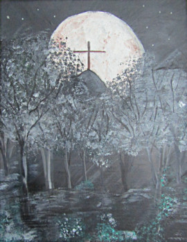 Œuvre contemporaine nommée « La croix », Réalisée par ELIZABETH GARCES
