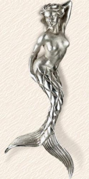 Œuvre contemporaine nommée « Petit pendentif Sirène 1 », Réalisée par CHRISTINE DE VERMONT