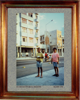 Œuvre contemporaine nommée « Cuba, le Malecon de la Havane 1998 », Réalisée par EMILE RAMIS